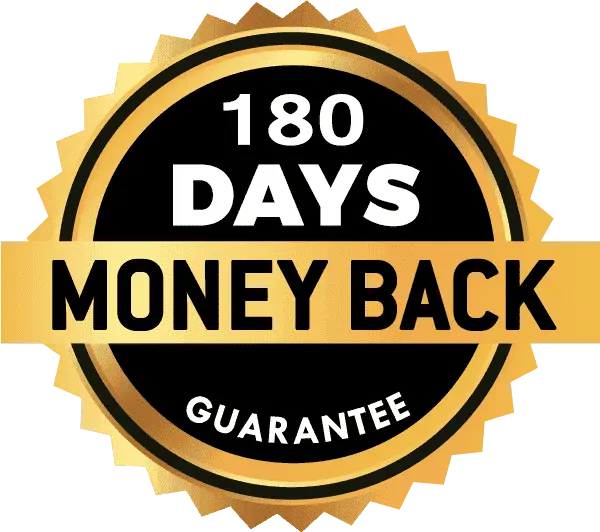 NeuroSurge 180-Day 100% Money Back Guarantee Seal