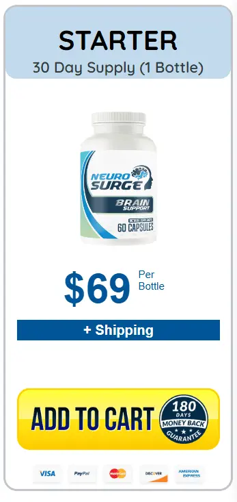 NeuroSurge 30 Day Supply - 1 Bottle Package Option